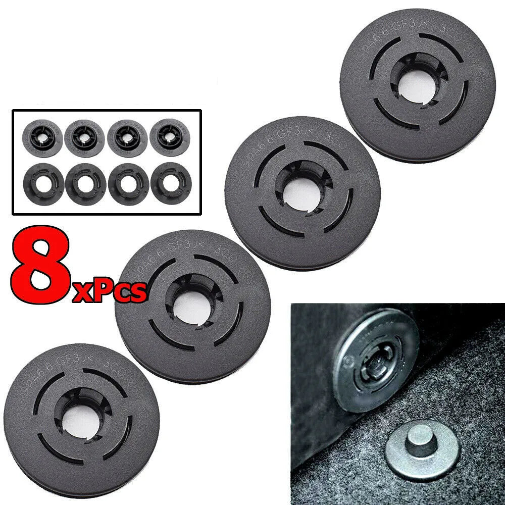 8pcs Car Floor Mat Caret Clips Fixing Non-Slip Fastener Clips Floor Holders Auto Fastene Parts