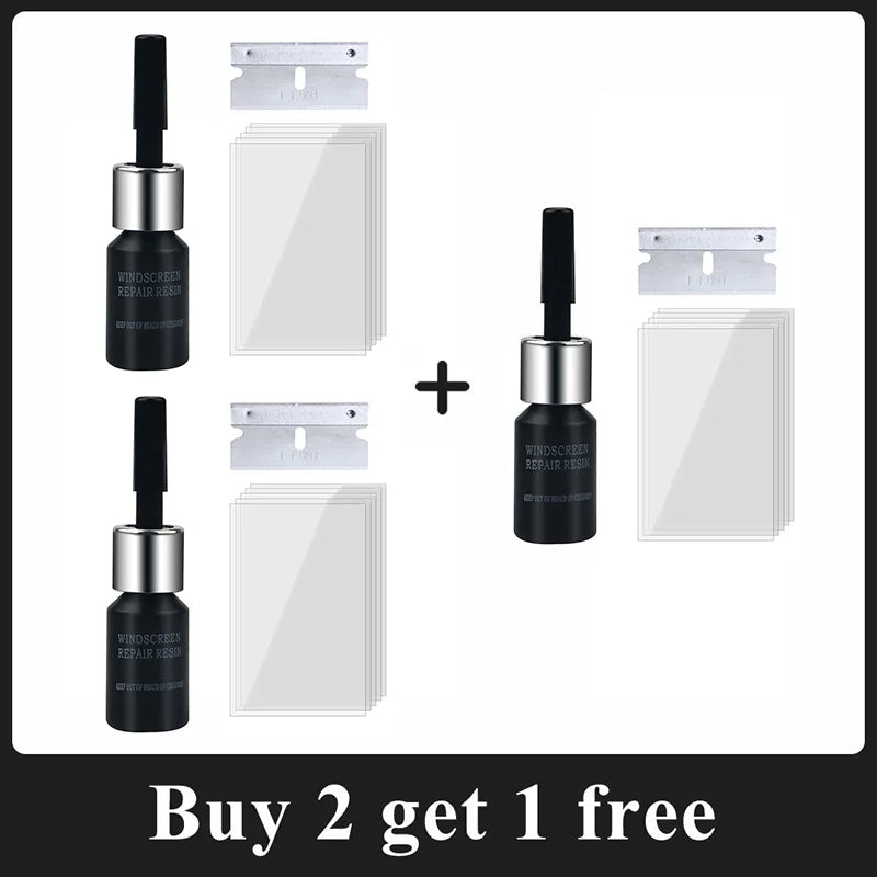 Car Glass Repair Window Cracks Gone Kit Remove Scratch Automobile Truck Motorcycles Broken Repair Windscreen Crack Recovery Set
