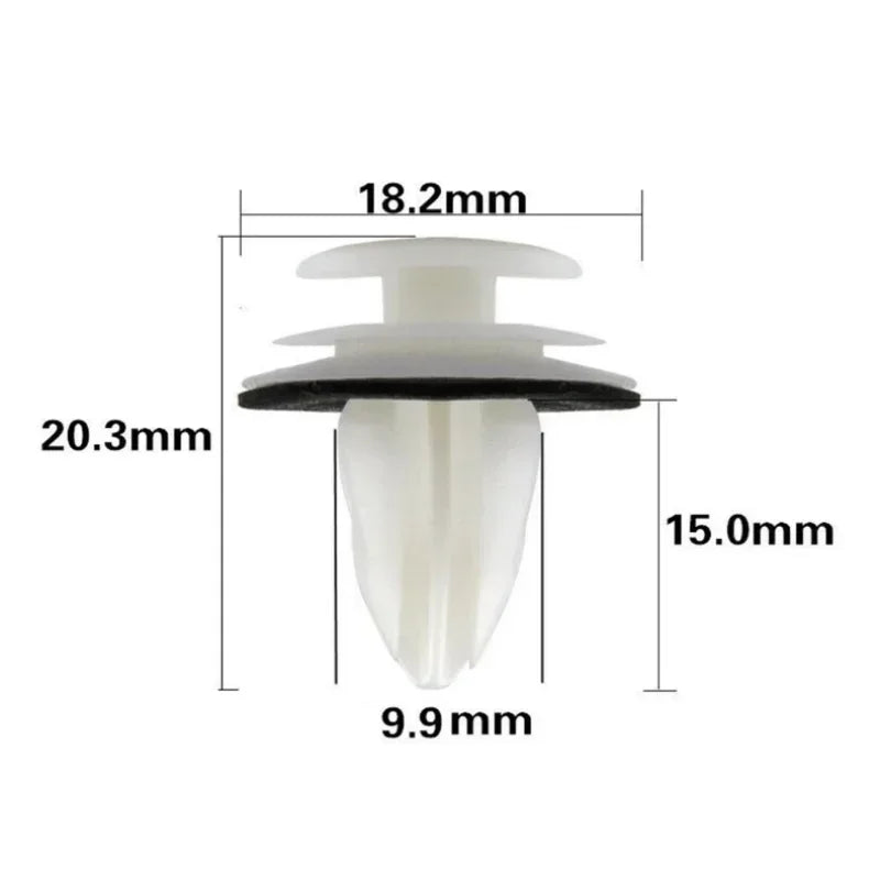 50PCS Door Panel Clip with Seal Ring Fastener Rivet Bumper Clip Retainer for BMW E34 E36 E38 E39 E46 M3 M5 Z3 X5 Car Accessories