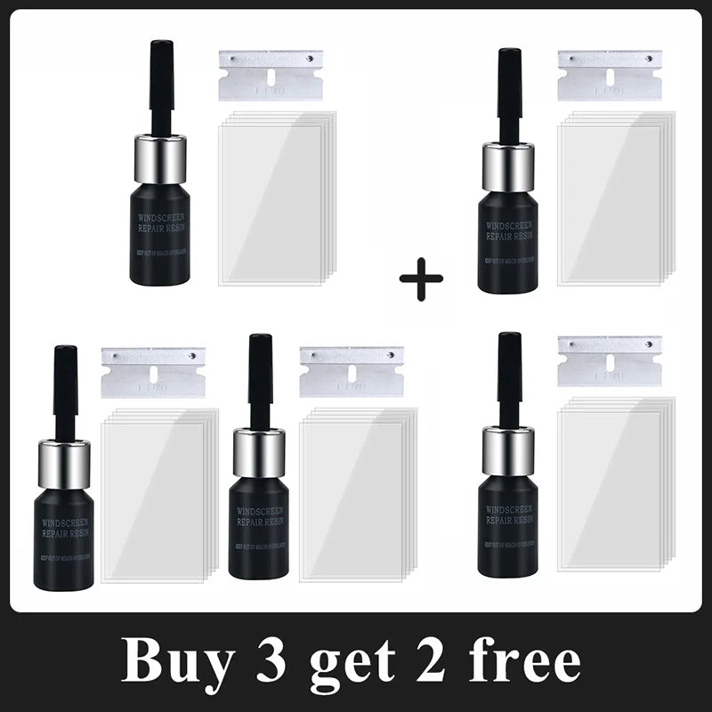 Car Glass Repair Window Cracks Gone Kit Remove Scratch Automobile Truck Motorcycles Broken Repair Windscreen Crack Recovery Set