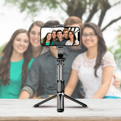 40" Cell Phone Selfie Stick Tripod, Extendable Selfie Stick All-in-1 Smartphone Tripod Stand With Wireless Remote 360°Rotation For IPhone 14/13/12/12 Pro/11/11 Pro/XS/XR/X/8/7 Plus, For Samsung, Google, LG, Sony Smartphones