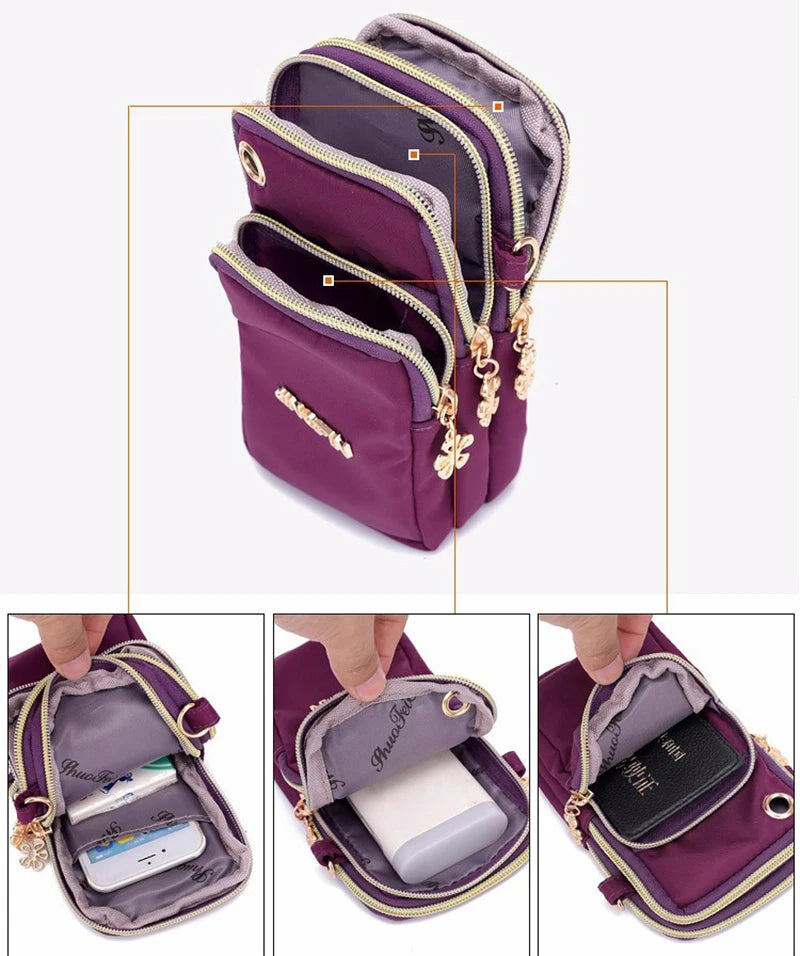 Casual Waterproof Nylon Crossbody Bags Women Messenger Shoulder Bag