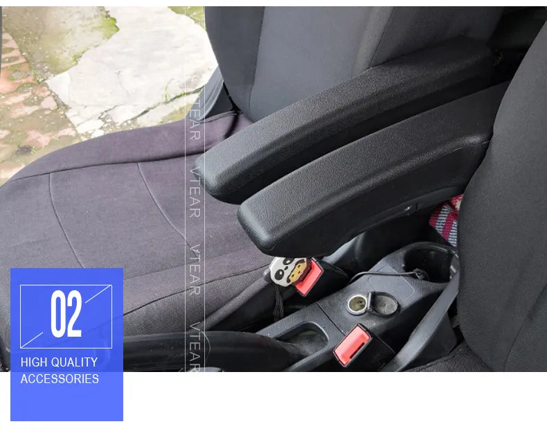 Vtear Truck Universal Armrest Seat Adjustable Car Center Console Arm Rest Box Interior Accessories Leather Car-Styling Parts