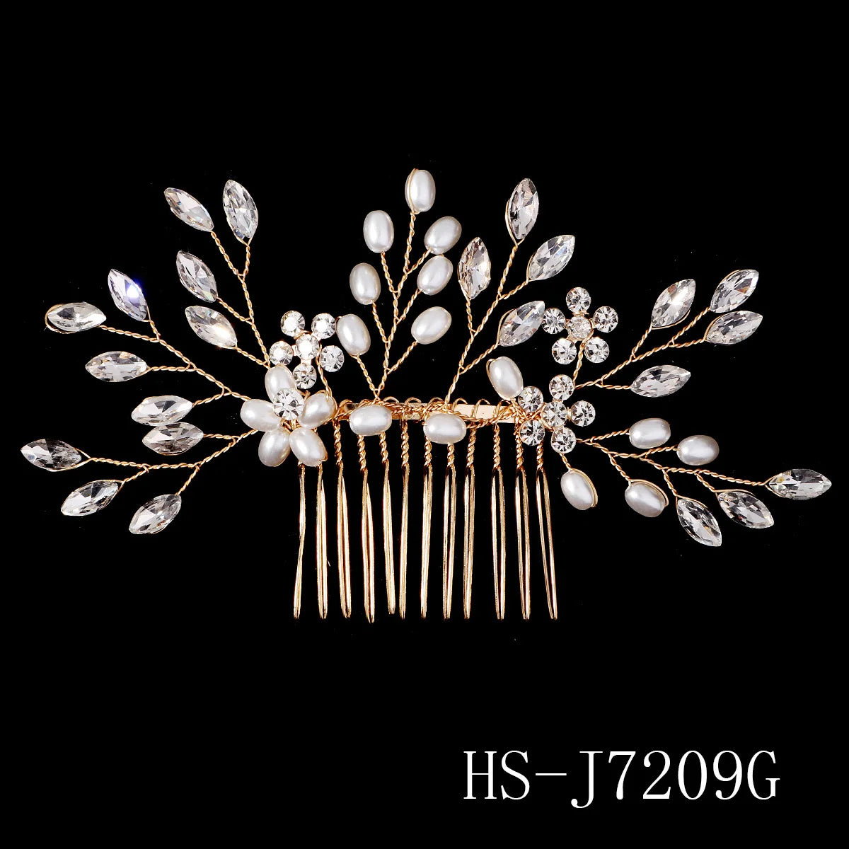 Hair Comb Luxury Metal Side Hair Clips Bridal Plate Hair Headdress Jewellery