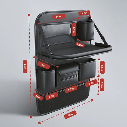 SEAMETAL Car Backseat Storage Bag Multi-Pockets Seat Back Organizer.