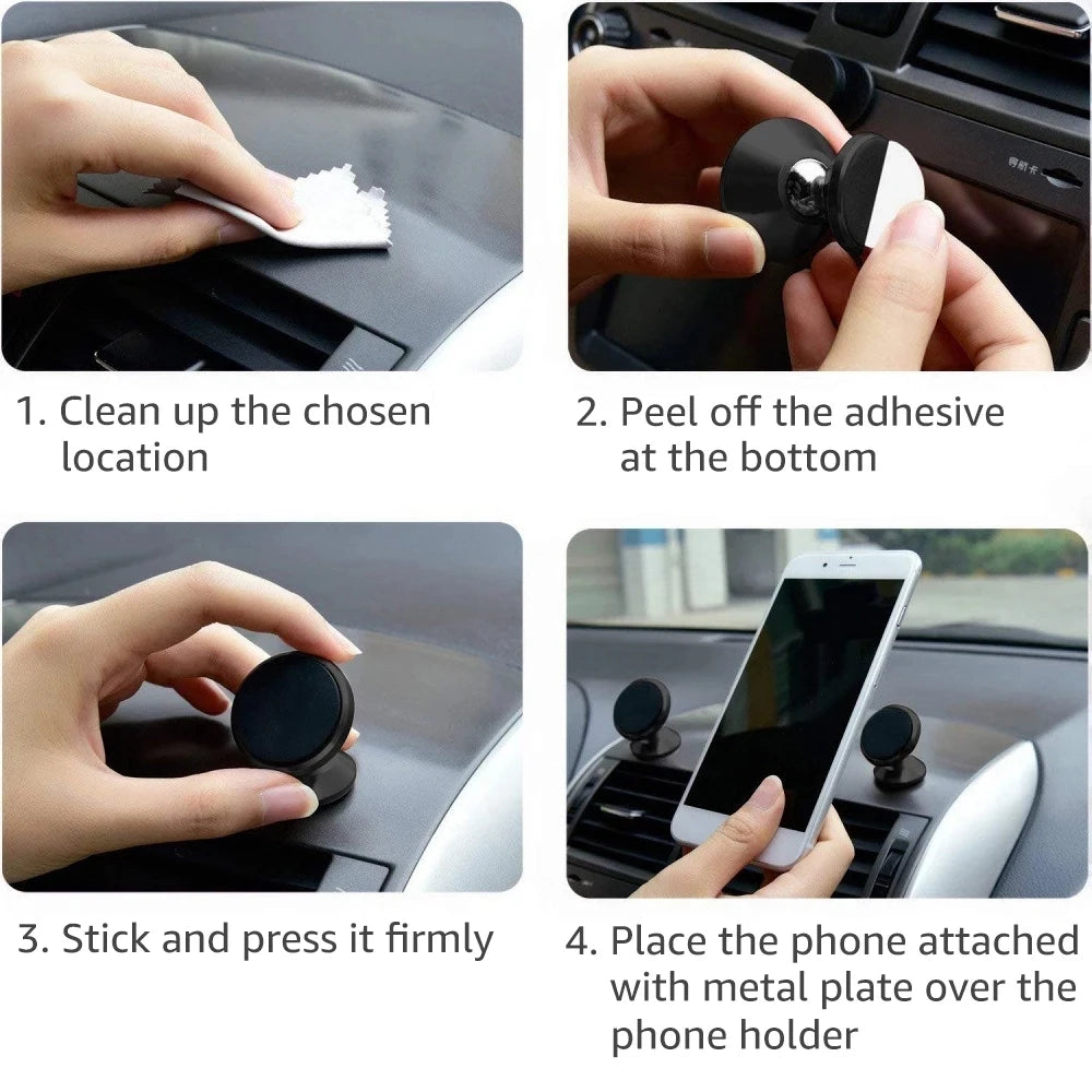 Magnetic Car Phone Holder Magnet Mount Mobile Cell Phone Stand GPS Support For iPhone 14 13 12 Pro Xiaomi Huawei Samsung Oneplus