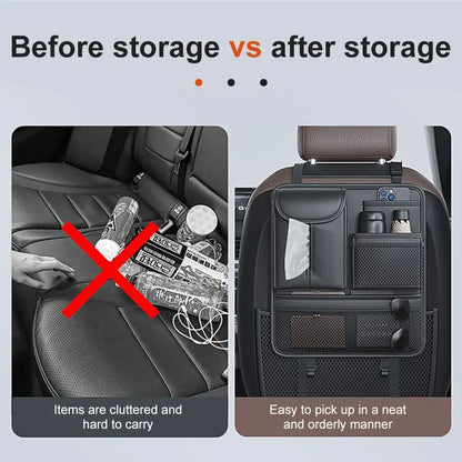 Car Seat Back Organizer Multi-Pocket Storage Bag