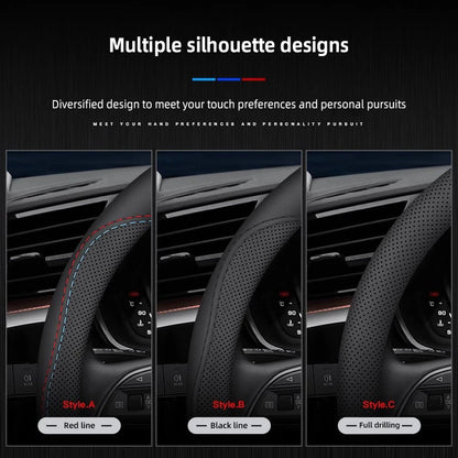 Car Leather Steering Wheel Cover Anti-slip Accessories For Suzuki Swift Jimny Baleno SX4 Ignis Vitara Alto Splash Samurai Kaiser