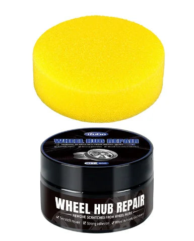 Car wheel hub refurbishment, alloy plastic cleaning and refurbishment agent, scratch reduction, polishing, brightening