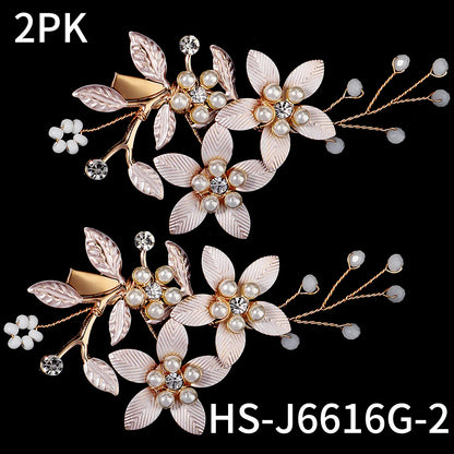 Classic Leaf Flower Hair Clip Pear