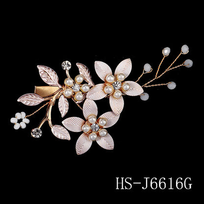 Classic Leaf Flower Hair Clip Pear