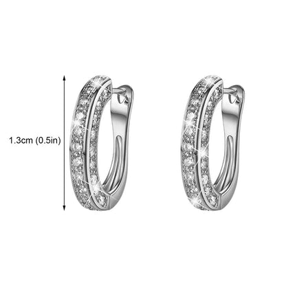 Magnetic Slimming Earrings Women Burning Fat Health Crystal Weight Loss Earrings Zirconia Magnetic Therapy Health Care