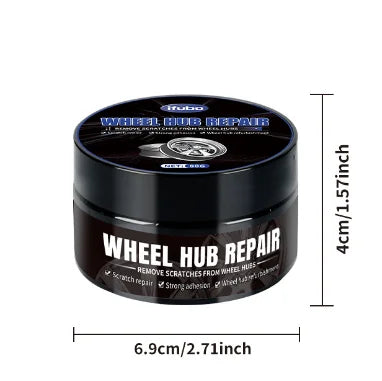 Car wheel hub refurbishment, alloy plastic cleaning and refurbishment agent, scratch reduction, polishing, brightening