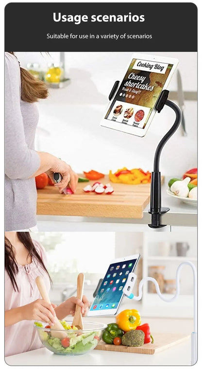 Large Size Tablet Stand 80cm Long Arm Bed Tablet Holder Mount for iPad Air Pro Mini Tablet Stands Clip Bracket 4 To 12 Inch Tabs