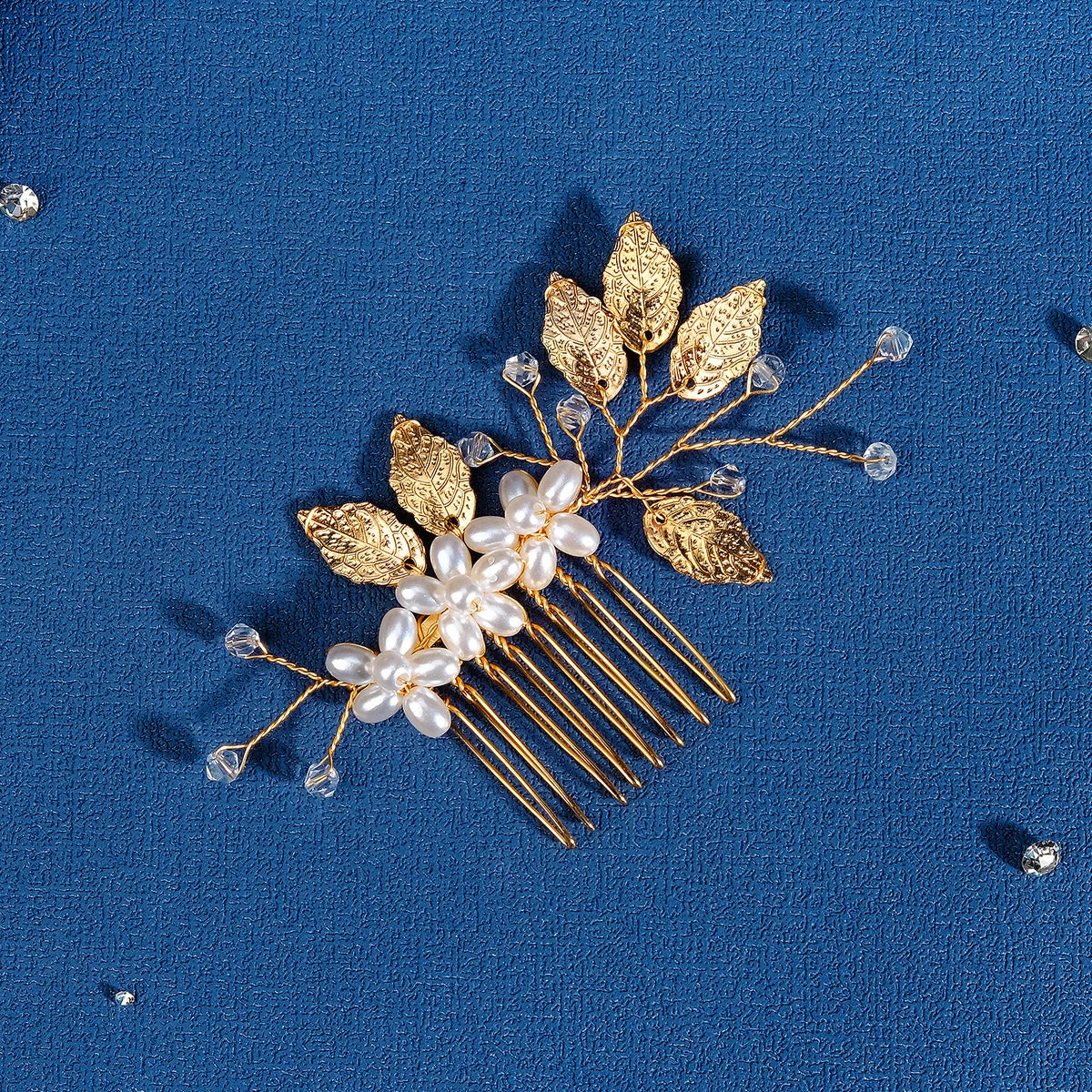 Hair Comb Luxury Metal Side Hair Clips Bridal Plate Hair Headdress Jewellery