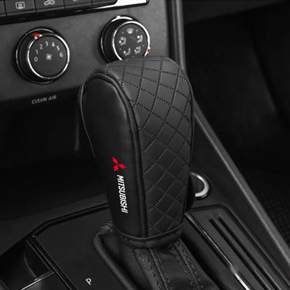 Car Shift Handle Cover Leather Universal Non-Slip Wear-resistant Shift Knob For Mitsubishi lancer asx outlander pajero l200