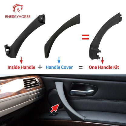 Left Right Car Interior Door Handles Cover Trim For BMW 3 Series E90 E91 E92 E93 2005-2012 316 318 320 325 328i