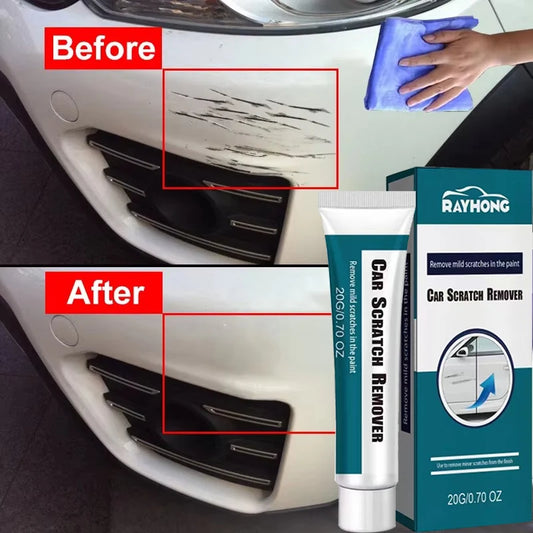Car Scratch Remover Polishing Paste With Sponge Paint Care Remove Scratch Repair Broken Paint Smooth Car Body