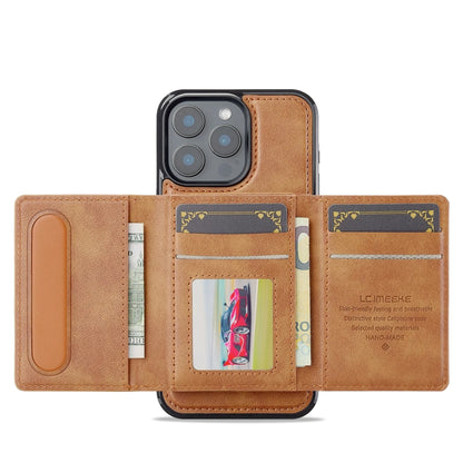 2 in 1 Magnetic Wallet Leather Case For iPhone 16 Pro Max 15 Plus Magsafe Phone Cover Fold Cards bag Kickstand