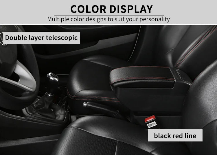 For Mitsubishi Attrage Mirage Armrest For Mitsubishi Mirage Space Star Car armrest Box Retrofit parts car accessorie Storage box