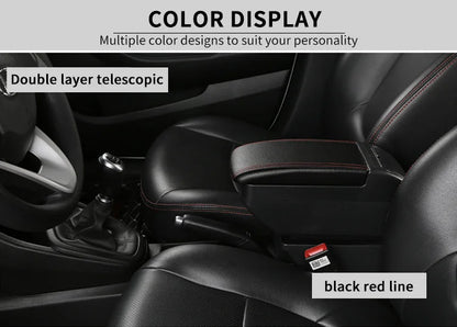 For Mitsubishi Attrage Mirage Armrest For Mitsubishi Mirage Space Star Car armrest Box Retrofit parts car accessorie Storage box