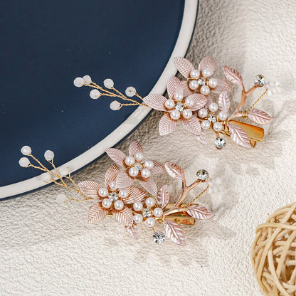 Classic Leaf Flower Hair Clip Pear