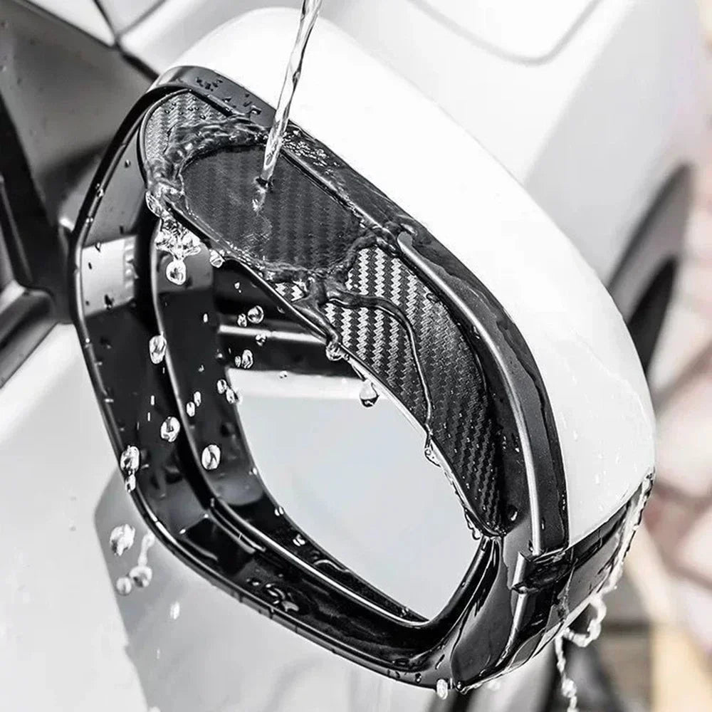 2Pcs Carbon Fiber Car Rearview Mirror Eyebrow Rain Cover for Suzuki Swift Car Accessories
