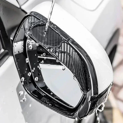 2Pcs Carbon Fiber Car Rearview Mirror Eyebrow Rain Cover for Suzuki Swift Car Accessories