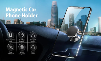 Magnetic Car Phone Holder Magnet Mount Mobile Cell Phone Stand GPS Support For iPhone 14 13 12 Pro Xiaomi Huawei Samsung Oneplus