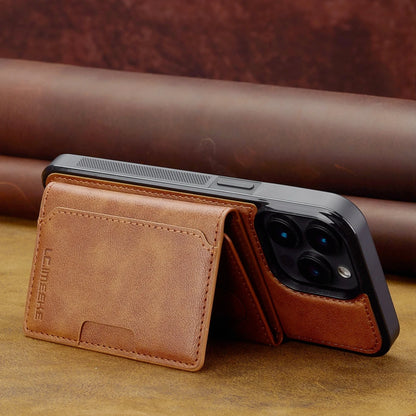 2 in 1 Magnetic Wallet Leather Case For iPhone 16 Pro Max 15 Plus Magsafe Phone Cover Fold Cards bag Kickstand