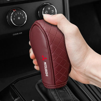 Car Shift Handle Cover Leather Universal Non-Slip Wear-resistant Shift Knob For Mitsubishi lancer asx outlander pajero l200