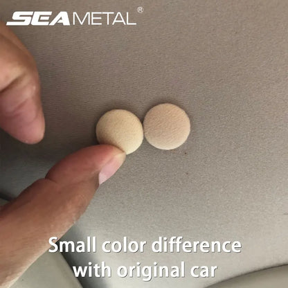 SEAMETAL 40pcs Car Interior Roof Buckles Headliner Ceiling Cloth Fixing Screw Care Fabric Buckle Rivets Car Retainer Cap Repair