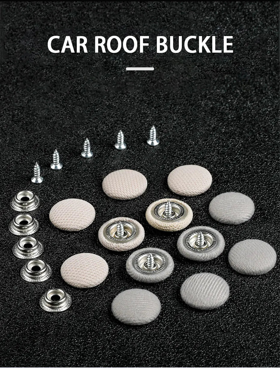 SEAMETAL 40pcs Car Interior Roof Buckles Headliner Ceiling Cloth Fixing Screw Care Fabric Buckle Rivets Car Retainer Cap Repair