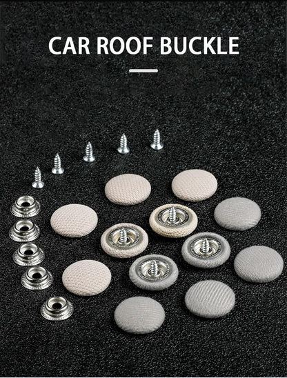 SEAMETAL 40pcs Car Interior Roof Buckles Headliner Ceiling Cloth Fixing Screw Care Fabric Buckle Rivets Car Retainer Cap Repair