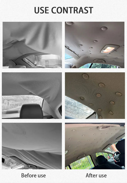 SEAMETAL 40pcs Car Interior Roof Buckles Headliner Ceiling Cloth Fixing Screw Care Fabric Buckle Rivets Car Retainer Cap Repair