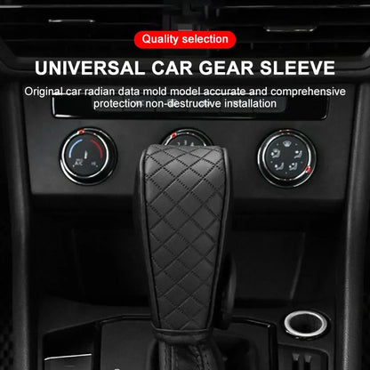 Car Shift Handle Cover Leather Universal Non-Slip Wear-resistant Shift Knob For Mitsubishi lancer asx outlander pajero l200