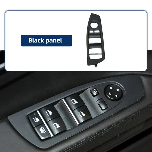 Upgraded Car Interior Front Door Window Control Lifter Switch Cover Panel Trim For BMW 7 Series F01 F02 730 735 740 745 750 760