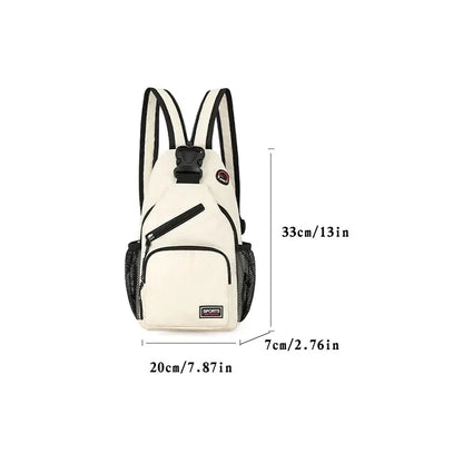 Breast Bag Women's New Waterproof Large Capacity Backpack Multi-functional Casual Oxford Cloth Crossbody Bag