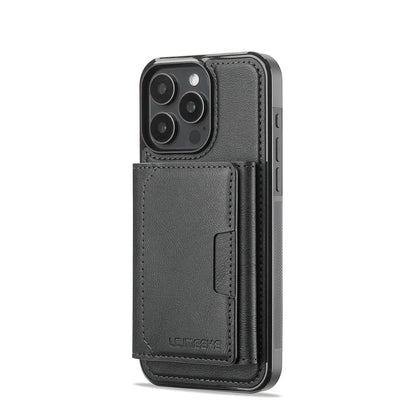 2 in 1 Magnetic Wallet Leather Case For iPhone 16 Pro Max 15 Plus Magsafe Phone Cover Fold Cards bag Kickstand