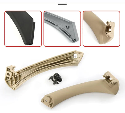 Left Right Car Interior Door Handles Cover Trim For BMW 3 Series E90 E91 E92 E93 2005-2012 316 318 320 325 328i