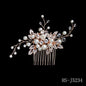 Hair Comb Luxury Metal Side Hair Clips Bridal Plate Hair Headdress Jewellery