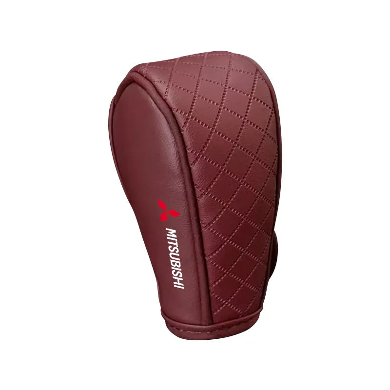 Car Shift Handle Cover Leather Universal Non-Slip Wear-resistant Shift Knob For Mitsubishi lancer asx outlander pajero l200
