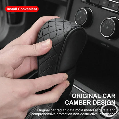 Car Shift Handle Cover Leather Universal Non-Slip Wear-resistant Shift Knob For Mitsubishi lancer asx outlander pajero l200