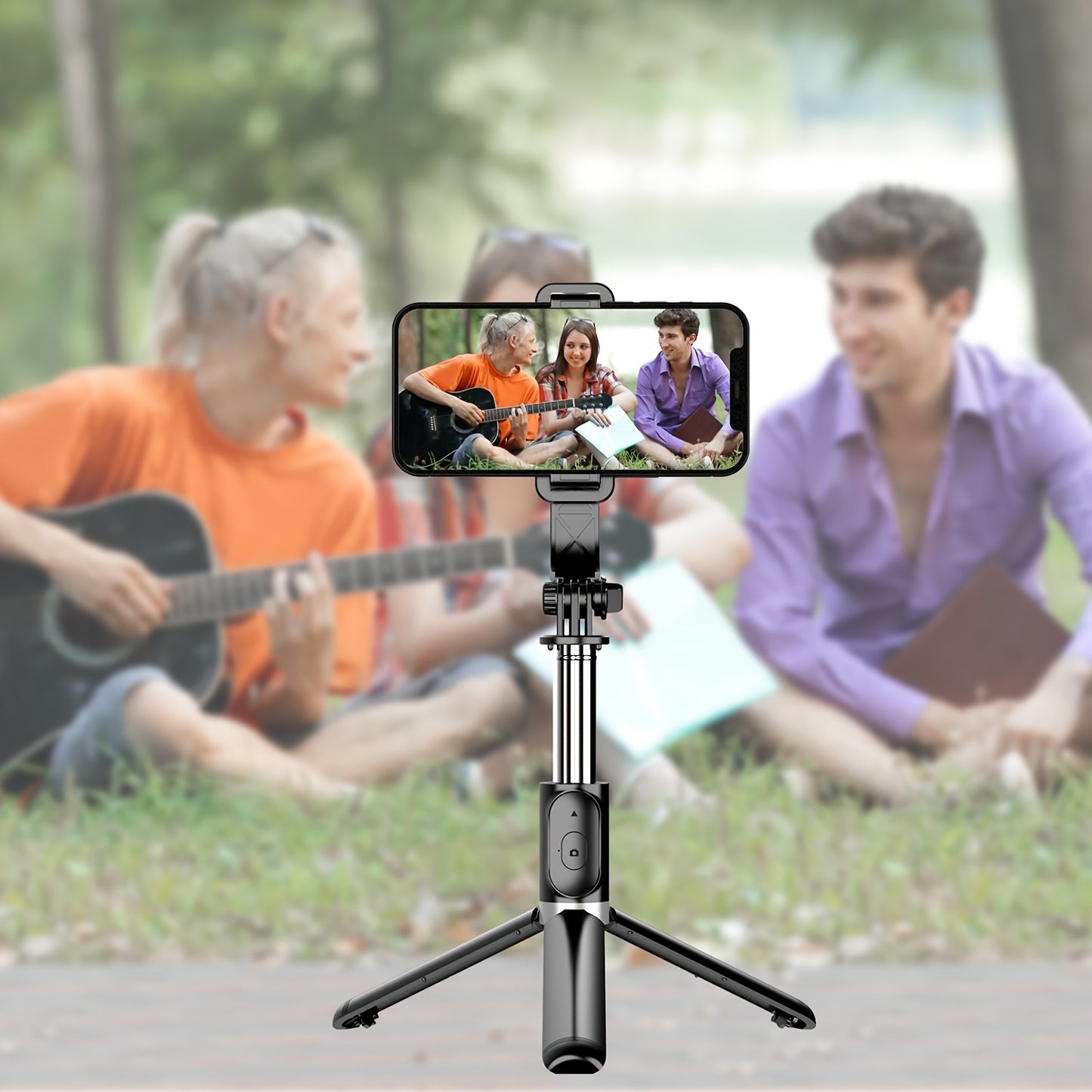 40" Cell Phone Selfie Stick Tripod, Extendable Selfie Stick All-in-1 Smartphone Tripod Stand With Wireless Remote 360°Rotation For IPhone 14/13/12/12 Pro/11/11 Pro/XS/XR/X/8/7 Plus, For Samsung, Google, LG, Sony Smartphones